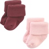 image:imageHudson Baby Baby 8pack Cotton Rich Newborn and Terry SocksSolid Pink Neutral
