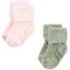 image:imageHudson Baby Baby 8pack Cotton Rich Newborn and Terry SocksSolid Wild Rose Pink