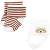 image:imageHudson Baby Baby 8pack Cotton Rich Newborn and Terry SocksTeddy Bear