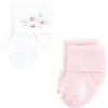 image:imageHudson Baby Baby 8pack Cotton Rich Newborn and Terry SocksTiny Flowers