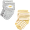image:imageHudson Baby Baby 8pack Cotton Rich Newborn and Terry SocksWildflower