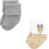 image:imageHudson Baby Baby 8pack Cotton Rich Newborn and Terry SocksWoodland
