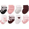 image:imageHudson Baby Baby 8pack Cotton Rich Newborn and Terry SocksBallet Burgundy