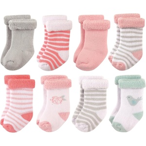 image:imageHudson Baby Baby 8pack Cotton Rich Newborn and Terry SocksBird