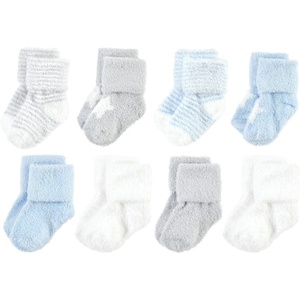 image:imageHudson Baby Baby 8pack Cotton Rich Newborn and Terry SocksBlue Star