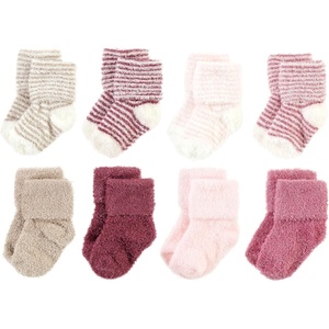 image:imageHudson Baby Baby 8pack Cotton Rich Newborn and Terry SocksBlush Pink Stripe