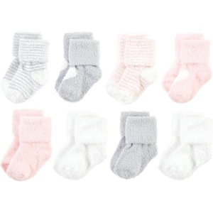 image:imageHudson Baby Baby 8pack Cotton Rich Newborn and Terry SocksPink Heart