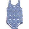 Blue Medallion Flower Baby