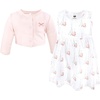 image:imageHudson Baby Infant and Toddler Girls Cotton Dress and Cardigan SetBonjour Paris