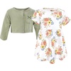 image:imageHudson Baby Infant and Toddler Girls Cotton Dress and Cardigan SetGolden Bouquet