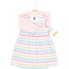 image:imageHudson Baby Infant and Toddler Girls Cotton Dress and Cardigan SetHappy Stripe