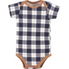 image:imageHudson Baby Unisex Baby Cotton Bodysuits Football Huddles 3Pack Newborn
