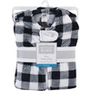 image:imageHudson Baby Unisex Baby Plush Sleeping Bag Sack BlanketBlack Plaid