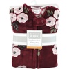 image:imageHudson Baby Unisex Baby Plush Sleeping Bag Sack BlanketBurgundy Floral Long Sleeve