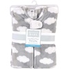 image:imageHudson Baby Unisex Baby Plush Sleeping Bag Sack BlanketGray Clouds