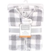 image:imageHudson Baby Unisex Baby Plush Sleeping Bag Sack BlanketGray Plaid