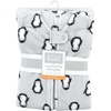 image:imageHudson Baby Unisex Baby Plush Sleeping Bag Sack BlanketLongsleeve Gray Penguin
