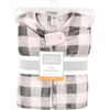 image:imageHudson Baby Unisex Baby Plush Sleeping Bag Sack BlanketSleeveless Pink Gray Plaid