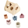 image:imageHudson Baby Silicone Block Set with Wood Tray Multicolor One SizeMulticolor Brown