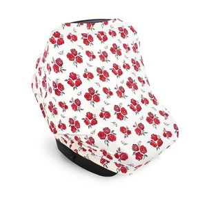 image:imageHudson Baby Unisex Baby Multiuse Car Seat Canopy Enchanted Forest One SizeRed Rose