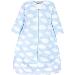 image:imageHudson Baby Unisex Baby Plush Sleeping Bag Sack BlanketBlue Clouds