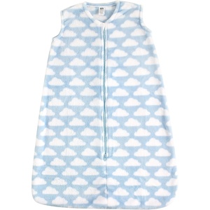 image:imageHudson Baby Unisex Baby Plush Sleeping Bag Sack BlanketBlue Clouds Plush