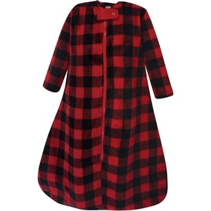 image:imageHudson Baby Unisex Baby Plush Sleeping Bag Sack BlanketBuffalo Plaid Longsleeve
