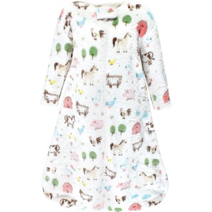 image:imageHudson Baby Unisex Baby Plush Sleeping Bag Sack BlanketGirl Farm Animals Long Sleeve