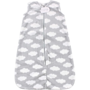 image:imageHudson Baby Unisex Baby Plush Sleeping Bag Sack BlanketGray Clouds Plush