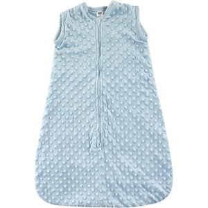 image:imageHudson Baby Unisex Baby Plush Sleeping Bag Sack BlanketLight Blue Dot Mink