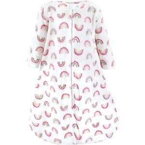 image:imageHudson Baby Unisex Baby Plush Sleeping Bag Sack BlanketLongsleeve Modern Rainbow
