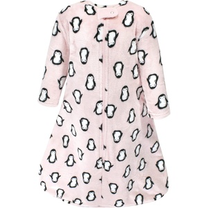 image:imageHudson Baby Unisex Baby Plush Sleeping Bag Sack BlanketLongsleeve Pink Penguin
