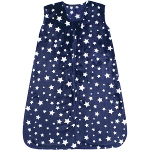 image:imageHudson Baby Unisex Baby Plush Sleeping Bag Sack BlanketNavy Stars Sleeveless