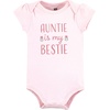 image:imageHudson Baby Baby Girls 3pc Cotton BodysuitsAuntie Bestie