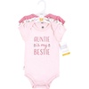 image:imageHudson Baby Baby Girls 3pc Cotton BodysuitsAuntie Bestie