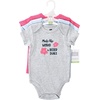 image:imageHudson Baby Baby Girls 3pc Cotton BodysuitsBe Kind Girl