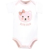 image:imageHudson Baby Baby Girls 3pc Cotton BodysuitsCutie Bear