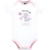 image:imageHudson Baby Baby Girls 3pc Cotton BodysuitsElephant Butterfly