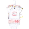 image:imageHudson Baby Baby Girls 3pc Cotton BodysuitsFavorita Botanical Tutu