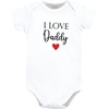 image:imageHudson Baby Baby Girls 3pc Cotton BodysuitsGirl Daddy Red Black