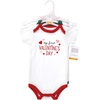 image:imageHudson Baby Baby Girls 3pc Cotton BodysuitsGirl First Valentine Easter
