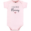image:imageHudson Baby Baby Girls 3pc Cotton BodysuitsGirl Mommy Pink Navy