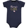 image:imageHudson Baby Baby Girls 3pc Cotton BodysuitsGirl Mommy Pink Navy
