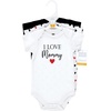 image:imageHudson Baby Baby Girls 3pc Cotton BodysuitsGirl Mommy Red Black