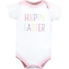 image:imageHudson Baby Baby Girls 3pc Cotton BodysuitsHappy Easter
