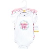 image:imageHudson Baby Baby Girls 3pc Cotton BodysuitsHappy Girl Wreath