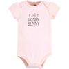 image:imageHudson Baby Baby Girls 3pc Cotton BodysuitsHoney Bunny Flower