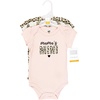image:imageHudson Baby Baby Girls 3pc Cotton BodysuitsLeopard Hearts