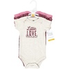 image:imageHudson Baby Baby Girls 3pc Cotton BodysuitsLittle Love Flowers