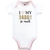 image:imageHudson Baby Baby Girls 3pc Cotton BodysuitsLove Daddys Princess